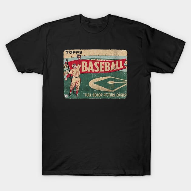 VINTAGE BASEBALL - TOPPS FULL COLOR PICTURE CARDS T-Shirt by kedaiadon